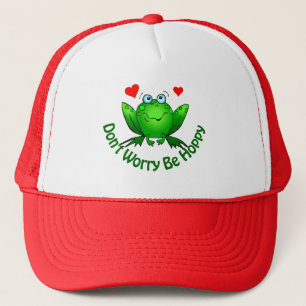 Maak je geen zorgen Wees Hoppy Schattige Groene Ki Trucker Pet