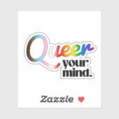 Maak je geest queer sticker (Vel)