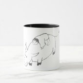 Maak je geest vrij, origineel, bevroren schilderij mok (Midden)