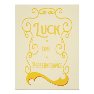 Maak je geluk perfect poster