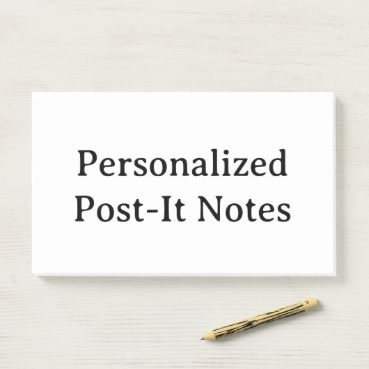 maak je gepersonaliseerde 10" x 6" post-it® notes (Op bureau)