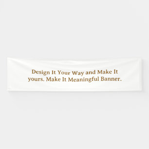 Maak je gepersonaliseerde 2.5' x 10' spandoek