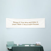 Maak je gepersonaliseerde 2.5' x 10' spandoek (Beurs)