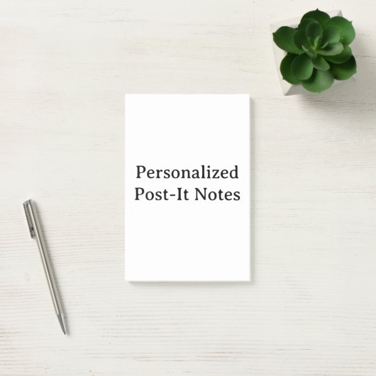 maak je gepersonaliseerde 4" x 6" post-it® notes (Kantoor)