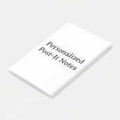 maak je gepersonaliseerde 4" x 6" post-it® notes (Schuin)