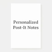 maak je gepersonaliseerde 4" x 6" post-it® notes (Voorkant)