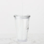 Maak je gepersonaliseerde monogramnaam As Acryl Drinkbeker (Rechts)