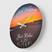 Maak je gewoon gerust met Oranje zonsondergang met Grote Klok (Hoek)