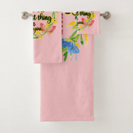 Maak je hart het  ding van je bad handdoek