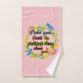 Maak je hart het  ding van je bad handdoek (Handdoek)
