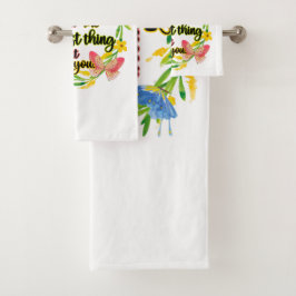 Maak je hart het  ding van je bad handdoek