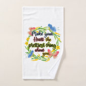 Maak je hart het  ding van je bad handdoek (Handdoek)