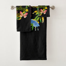 Maak je hart het  ding van je bad handdoek