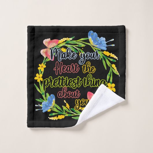 Maak je hart het ding van je bad handdoek (Wasdoekje)
