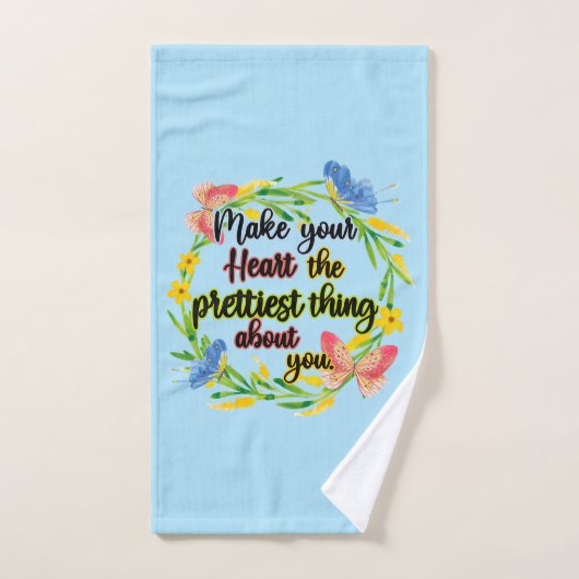 Maak je hart het  ding van je bad handdoek (Handdoek)