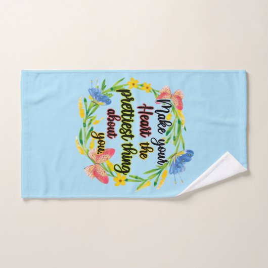 Maak je hart het  ding van je bad handdoek (Handdoek)