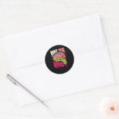 Maak je hersenen ronde sticker (Envelop)