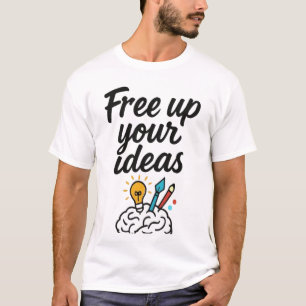 Maak je ideeën vrij - Ontgrendel Creativity T-shir T-shirt