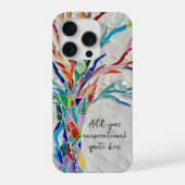 Maak je inspirerende bericht iPhone hoesje (Achterkant)