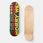 MAAK JE JE GEEN ZORGEN? 21 cm Skateboard Deck (Voorkant)