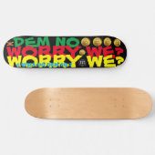 MAAK JE JE GEEN ZORGEN? 21 cm Skateboard Deck (Horizontaal)