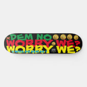 MAAK JE JE GEEN ZORGEN? 21 cm Skateboard Deck (Horizontaal)