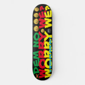 MAAK JE JE GEEN ZORGEN? 21 cm Skateboard Deck (Voorkant)