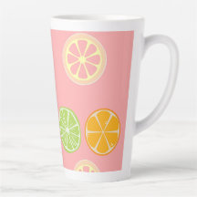 Maak je keuken gelukkig citrusvruchten patroon mok
