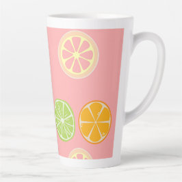 Maak je keuken gelukkig citrusvruchten patroon mok
