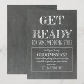Maak je klaar - Grappig Groomsman voorstel Kaart (Voorkant / Achterkant)