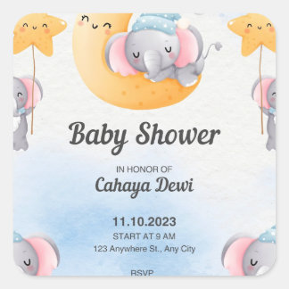 Maak je klaar om Baby te ontmoeten Vierkante Sticker