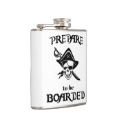 Maak je klaar om Bobaard Black Pirate Skull en Swo Heupfles (Rechts)