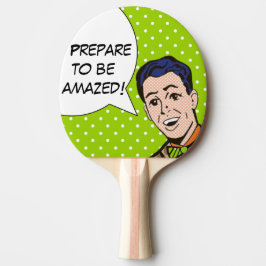 Maak je klaar om een Amazed Comic Book Ping Pong P Tafeltennisbatje