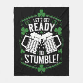 Maak je klaar om grappige St Patrick's Day te stru Fleece Deken (Voorkant)