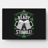 Maak je klaar om grappige St Patrick's Day te stru Fotoplaat (voorkant)