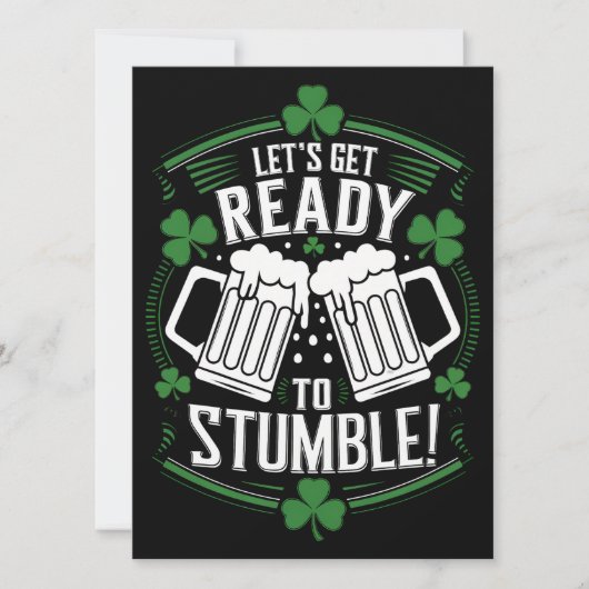 Maak je klaar om grappige St Patrick's Day te stru Kaart (Voorkant)