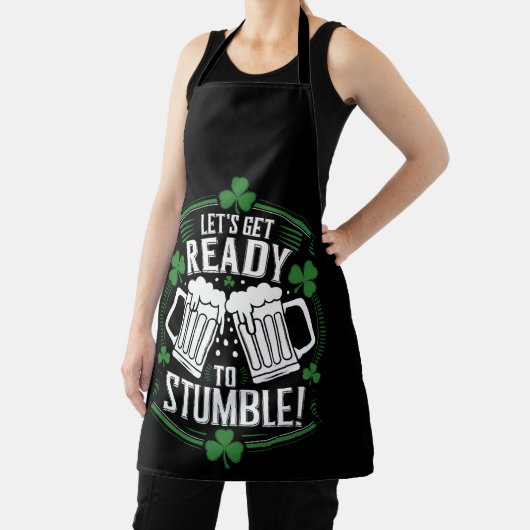 Maak je klaar om grappige St Patrick's Day te stru Schort (Insitu)
