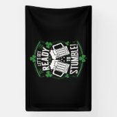 Maak je klaar om grappige St Patrick's Day te stru Spandoek (Verticaal)