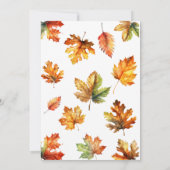 Maak je klaar om te Herfsten in Love Fall Leaves B Kaart (Achterkant)