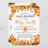 Maak je klaar om te Herfsten in Love Fall Leaves B Kaart (Voorkant / Achterkant)