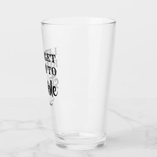 Maak je klaar om te struikelen - Grappig bruidsmei Glas (Links)