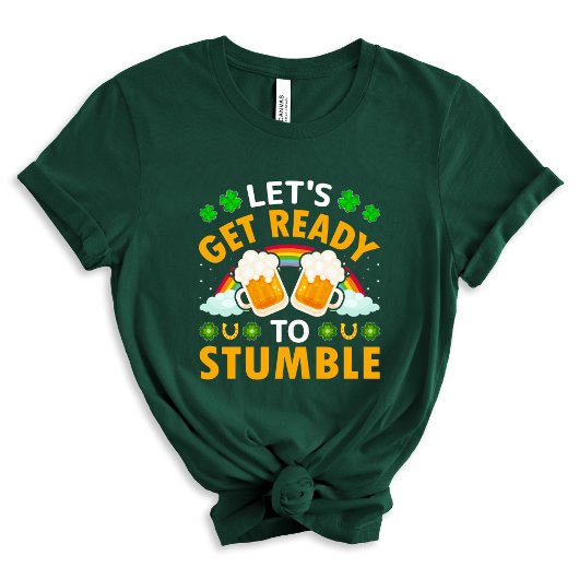Maak je klaar om te struikelen Grappige St. Patric T-shirt