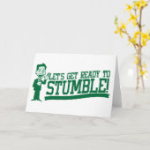 Maak je klaar om te struikelen! St Patricks Kaart (Gele Bloem)