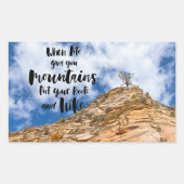 Maak je klaar om te verkennen rechthoekige sticker (Voorkant)