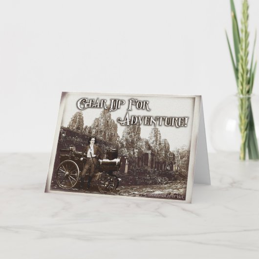 Maak je klaar voor Adventure Wenskaart Kaart (Voorkant)