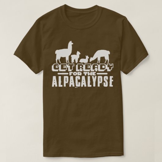 Maak je klaar voor de Alpacalyps T-shirt (Design voorkant)