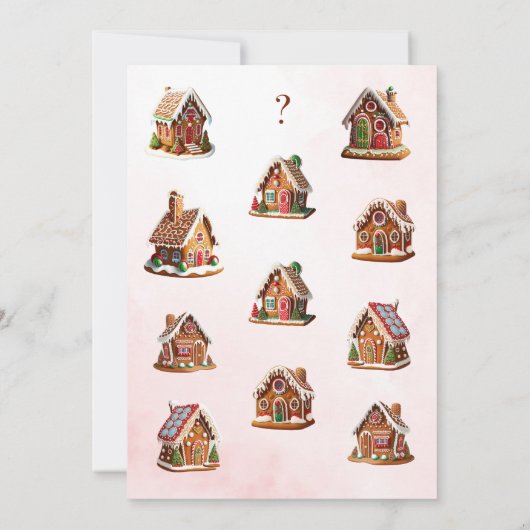 Maak je klaar voor de Gingerbread House Competitio Kaart (Achterkant)