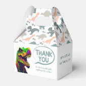 Maak je klaar voor een brullend Dino-feest! Bedankdoosjes (Voorkant Zijde)