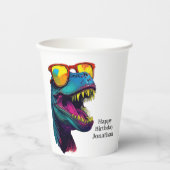 Maak je klaar voor een dino-mijt feest! papieren bekers (Voorkant)