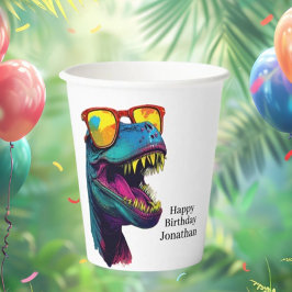 Maak je klaar voor een dino-mijt feest! papieren bekers